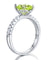 925 Sterling Silver Bridal Wedding Promise Ring 2 Carat Simulated Green Peridot-Bijoux Pour Elle