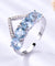 925 Sterling Silver Natural Blue Topaz Ring-Bijoux Pour Elle