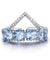 925 Sterling Silver Natural Blue Topaz Ring-Bijoux Pour Elle