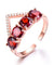 925 Sterling Silver Natural Garnet Ring Gemstone Rings-Bijoux Pour Elle