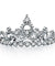 925 Sterling Silver Ring Crown Shape Simulated Diamond for Lady Trendy Stylish-Bijoux Pour Elle