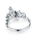 925 Sterling Silver Ring Crown Shape Simulated Diamond for Lady Trendy Stylish-Bijoux Pour Elle