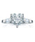 925 Sterling Silver Wedding Engagement Promise Ring 2 Carat Heart Jewelry Simulated Diamond-Bijoux Pour Elle