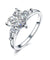 925 Sterling Silver Wedding Engagement Promise Ring 2 Carat Heart Jewelry Simulated Diamond-Bijoux Pour Elle