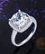 925 Sterling Silver Wedding Engagement Ring 5 Carat Cushion Cut Simulated Diamond Luxury Jewelry-Bijoux Pour Elle