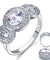 Art Deco 2.5 Carat Simulated Diamond 925 Sterling Silver Wedding Engagement Ring-Bijoux Pour Elle