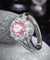 Art Deco Vintage style 925 Sterling Silver Wedding Ring 1.25 Ct Fancy Pink Simulated Diamond Promise Anniversary-Bijoux Pour Elle