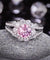 Art Deco Vintage style 925 Sterling Silver Wedding Ring 1.25 Ct Fancy Pink Simulated Diamond Promise Anniversary-Bijoux Pour Elle