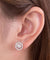 Classic Dancing Stone Stud Earrings-Bijoux Pour Elle
