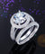 Luxury 925 Sterling Silver Promise Engagement Ring Set 3.5 Ct Vintage Simulated Diamond-Bijoux Pour Elle