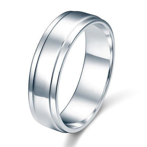 Men's Sterling 925 Silver Wedding Band Ring-Bijoux Pour Elle