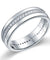 Men's Wedding Band Sterling 925 Silver Simulated Diamond Ring-Bijoux Pour Elle