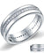 Men's Wedding Band Sterling 925 Silver Simulated Diamond Ring-Bijoux Pour Elle