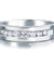 Men's Wedding Band Sterling 925 Silver Simulated Diamond Ring-Bijoux Pour Elle