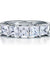 Princess Cut Five Stone Simulated Diamond 1.25 Ct 925 Sterling Silver Bridal Wedding Band Ring Jewelry-Bijoux Pour Elle