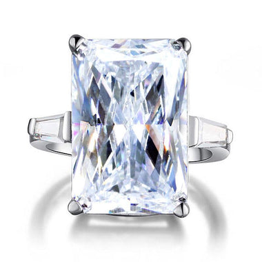 Radiant Cut Simulated Diamond ring-Bijoux Pour Elle
