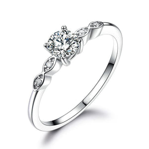 Silver 925 Jewelry Luxury Bridal Cubic Zirconia Rings For Women-Bijoux Pour Elle