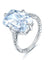 Solid 925 Sterling Silver Luxury Ring Solitaire 8.5 Carat Wedding Engagement Party Pageant Jewelry-Bijoux Pour Elle