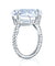 Solid 925 Sterling Silver Luxury Ring Solitaire 8.5 Carat Wedding Engagement Party Pageant Jewelry-Bijoux Pour Elle