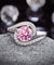 Twist Curl 925 Sterling Silver Wedding Engagement Ring 1.25 Ct Fancy Pink Simulated Diamond-Bijoux Pour Elle