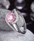 Twist Curl 925 Sterling Silver Wedding Engagement Ring 1.25 Ct Fancy Pink Simulated Diamond-Bijoux Pour Elle