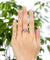Twist Curl 925 Sterling Silver Wedding Engagement Ring 1.25 Ct Fancy Pink Simulated Diamond-Bijoux Pour Elle