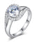 Twist Curl 925 Sterling Silver Wedding Engagement Ring 1.25 Ct Simulated Diamond-Bijoux Pour Elle