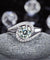 Twist Curl 925 Sterling Silver Wedding Engagement Ring 1.25 Ct Simulated Diamond-Bijoux Pour Elle