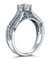Vintage Style 1 Carat Simulated Diamond 925 Sterling Silver Bridal Wedding Engagement Ring Jewelry-Bijoux Pour Elle