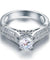 Vintage Style 1 Carat Simulated Diamond 925 Sterling Silver Bridal Wedding Engagement Ring Jewelry-Bijoux Pour Elle
