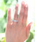 Vintage Style 1 Carat Simulated Diamond 925 Sterling Silver Bridal Wedding Engagement Ring Jewelry-Bijoux Pour Elle