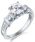Vintage Style 1.25 Carat Simulated Diamond 925 Sterling Silver Wedding Engagement Ring-Bijoux Pour Elle