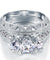 Vintage Style Victorian Art Deco 1.5 Carat Simulated Diamond Sterling 925 Silver 2-Pcs Wedding Engagement Ring Set-Bijoux Pour Elle