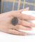 Black Spinel Ring Solid 925 Sterling Silver Female-Bijoux Pour Elle