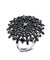 Black Spinel Ring Solid 925 Sterling Silver Female-Bijoux Pour Elle