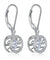 Classic Dancing Stone Dangle Drop Earrings 925 Sterling Silver Simulated Diamond-Bijoux Pour Elle