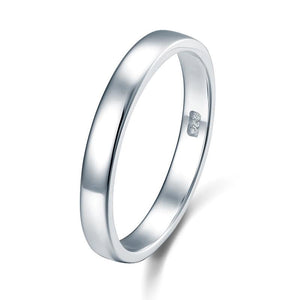 Classic Plain Sterling 925 Silver Wedding Band Ring-Bijoux Pour Elle