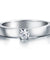 Classic Simulated Diamond Sterling 925 Silver Wedding Ring-Bijoux Pour Elle