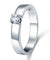 Classic Simulated Diamond Sterling 925 Silver Wedding Ring-Bijoux Pour Elle