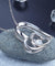 Dancing Stone Double Heart Pendant Necklace 925 Sterling Silver-Bijoux Pour Elle