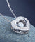 Dancing Stone Heart Pendant Necklace Solid 925 Sterling Silver Good for Bridal Bridesmaid Gift-Bijoux Pour Elle