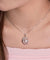 Dancing Stone Moon Heart Pendant Necklace 925 Sterling Silver-Bijoux Pour Elle