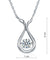 Dancing Stone Water Drop Necklace 925 Sterling Silver Simple Elegant-Bijoux Pour Elle