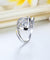 Dancing Stone Woven Solid 925 Sterling Silver Ring 2017 New Style Simulated Diamond-Bijoux Pour Elle
