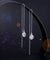 Dangle Drop 925 Sterling Silver Earrings One Line Long Elegant-Bijoux Pour Elle