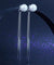 Drop Bridal Wedding 925 Sterling Silver Simulated Pearl Earrings Bridesmaid Jewelry-Bijoux Pour Elle