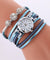 Fashion Luxury Rhinestone Leather Bracelet Watch Women-Bijoux Pour Elle