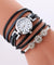 Fashion Luxury Rhinestone Leather Bracelet Watch Women-Bijoux Pour Elle