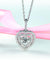 Heart Dancing Stone Pendant Necklace Solid 925 Sterling Silver Good for Wedding Gift-Bijoux Pour Elle