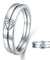Heart Simulated Diamond 2-Pc Sterling 925 Silver Wedding Ring Set-Bijoux Pour Elle